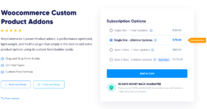 Woocommerce Custom Product Addons by findtheblogger